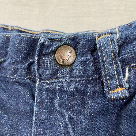 VTG Wrangler Blue Bell Sanforized Straight Jeans size 12 USA Measures 25 x 27 - Picture 13 of 15